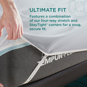  Tempur-Pedic TEMPUR-Adapt Luxe Egyptian Cotton Sheets - Graphite (Twin XL) IMAGE 17