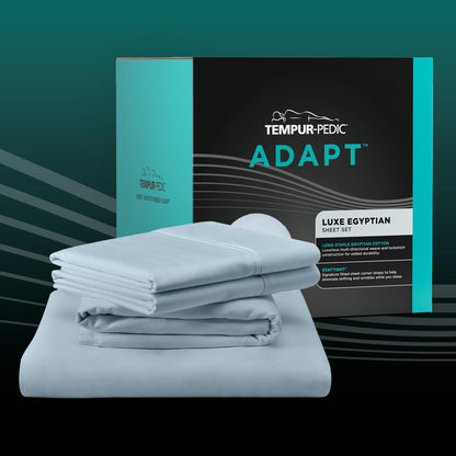  Tempur-Pedic TEMPUR-Adapt Luxe Egyptian Cotton Sheets - Sleepy Blue (Twin XL) IMAGE 19
