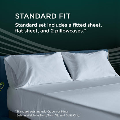  Tempur-Pedic TEMPUR-Adapt Luxe Egyptian Cotton Sheets - Sleepy Blue (Split King) IMAGE 20