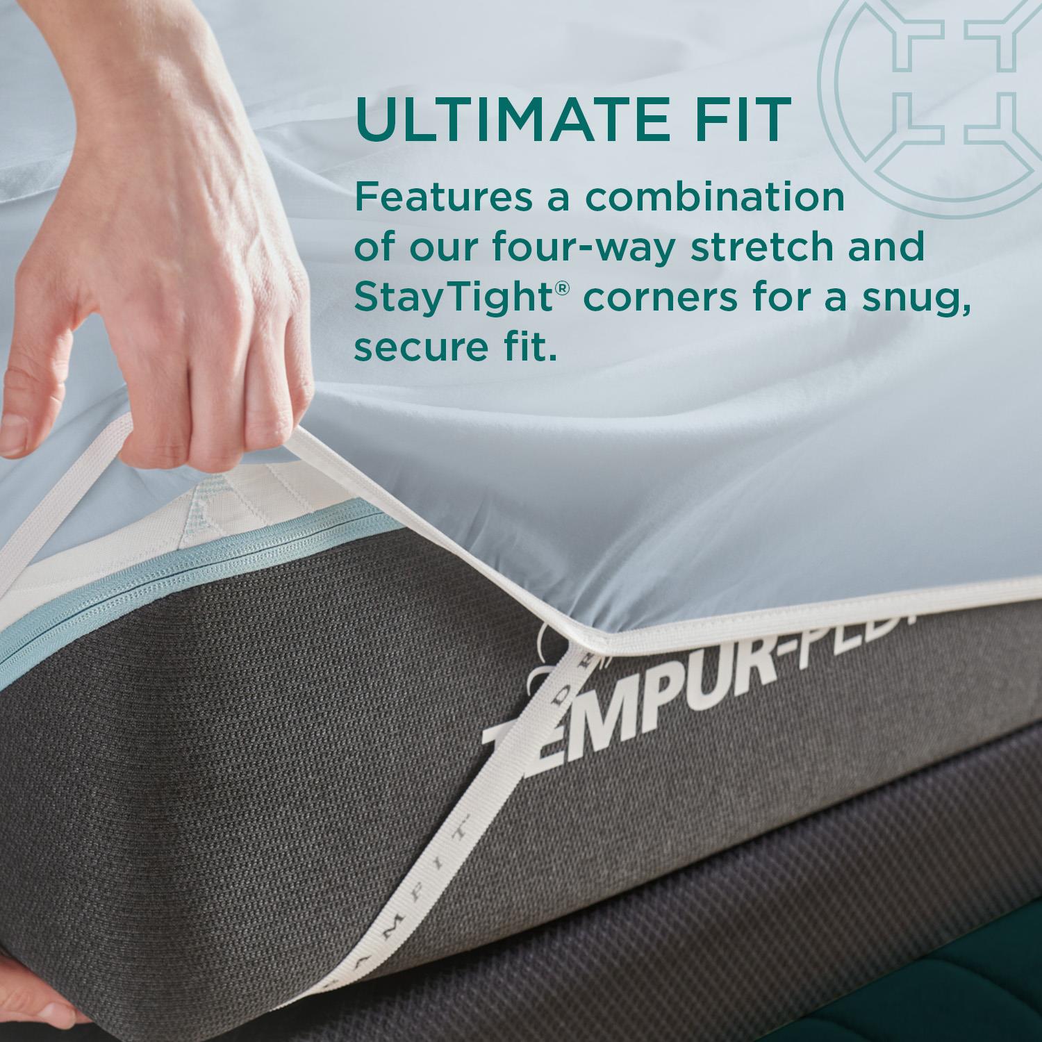  Tempur-Pedic TEMPUR-Adapt Luxe Egyptian Cotton Sheets - Sleepy Blue (Split California King) IMAGE 18