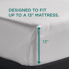  Tempur-Pedic TEMPUR-Adapt Luxe Egyptian Cotton Sheets - White (Queen) IMAGE 3