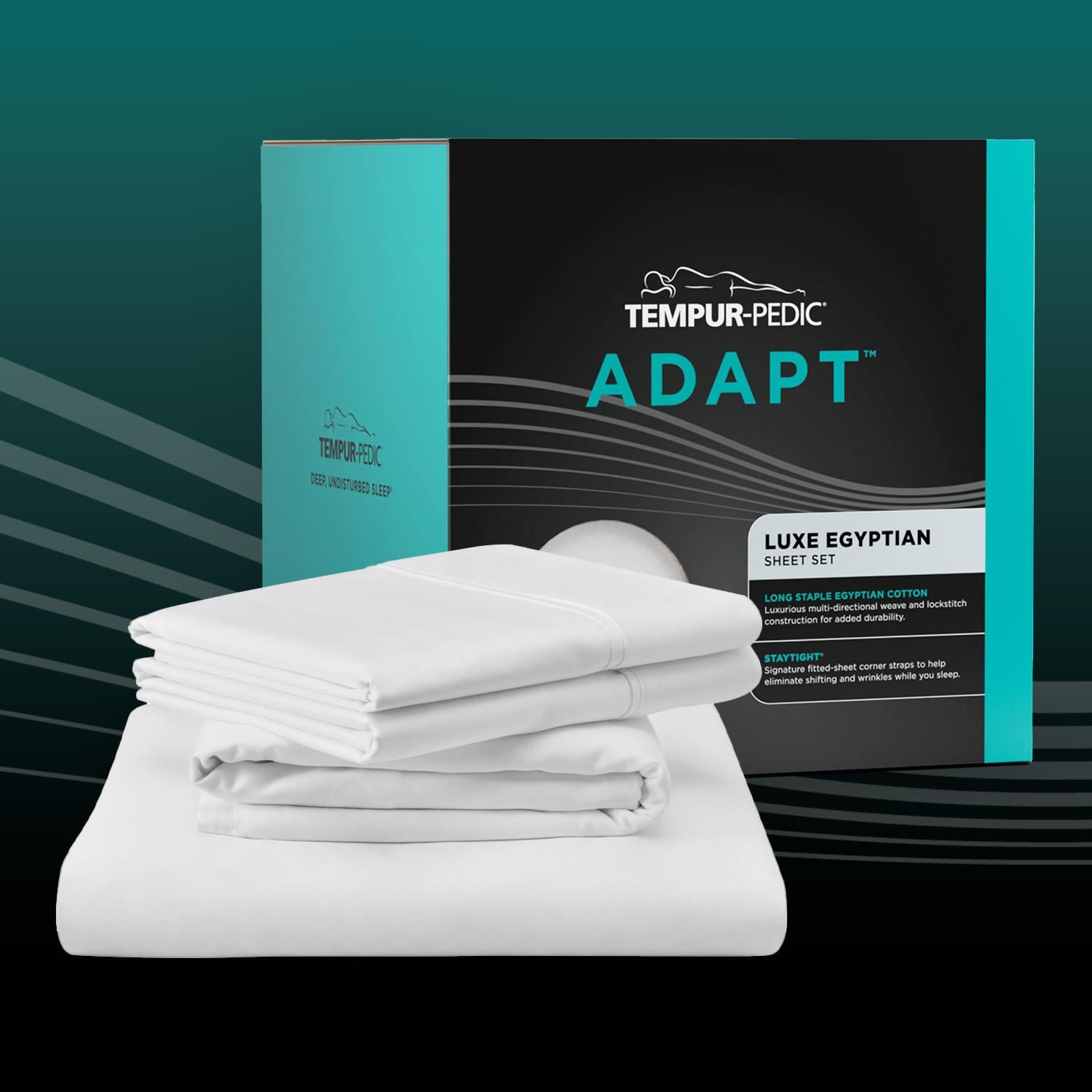  Tempur-Pedic TEMPUR-Adapt Luxe Egyptian Cotton Sheets - White (Full) IMAGE 9