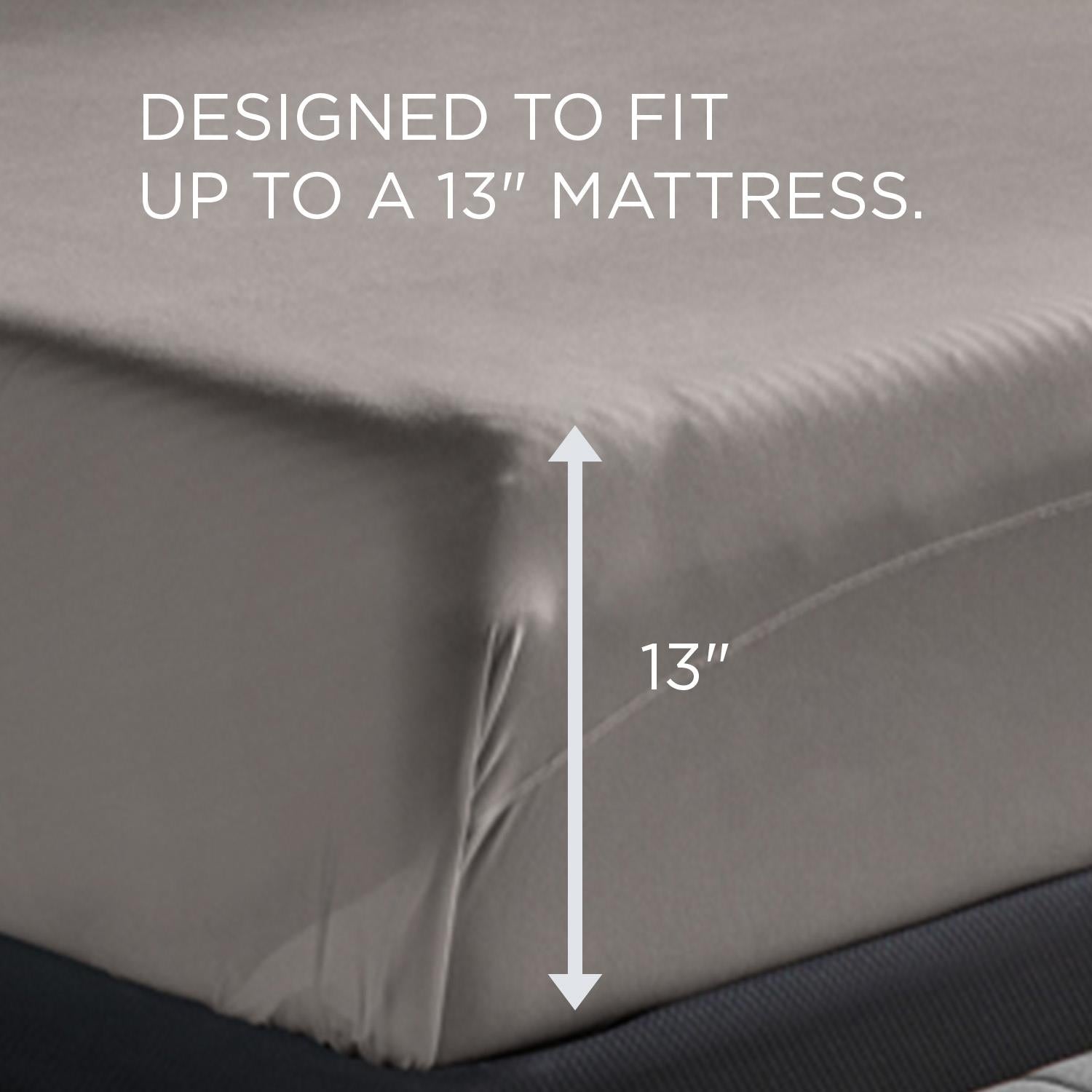  Tempur-Pedic TEMPUR breeze cooling Sheet Set Graphite (Full) IMAGE 14