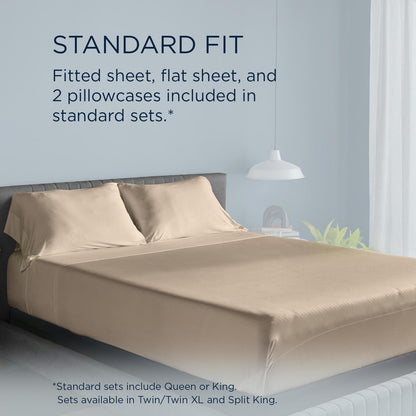  Tempur-Pedic TEMPUR breeze cooling Sheet Set Sandstone (Twin XL) IMAGE 12