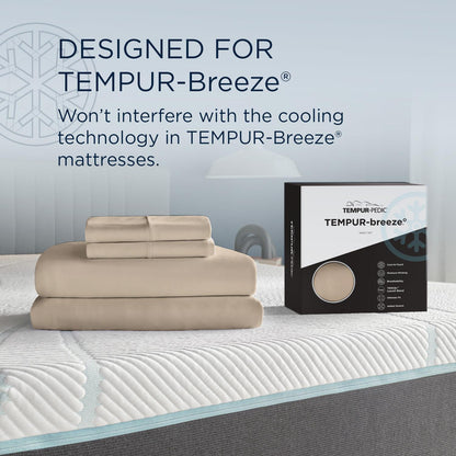 Tempur-Pedic TEMPUR breeze cooling Sheet Set Sandstone (Twin) IMAGE 10