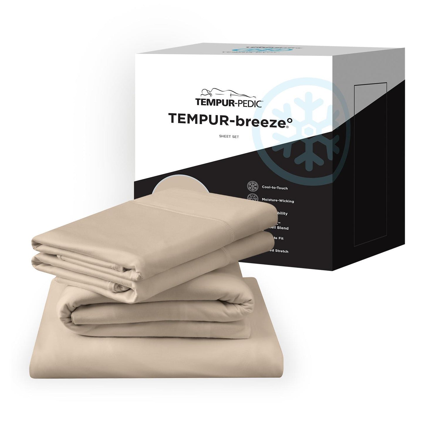  Tempur-Pedic TEMPUR breeze cooling Sheet Set Sandstone (Twin) IMAGE 11