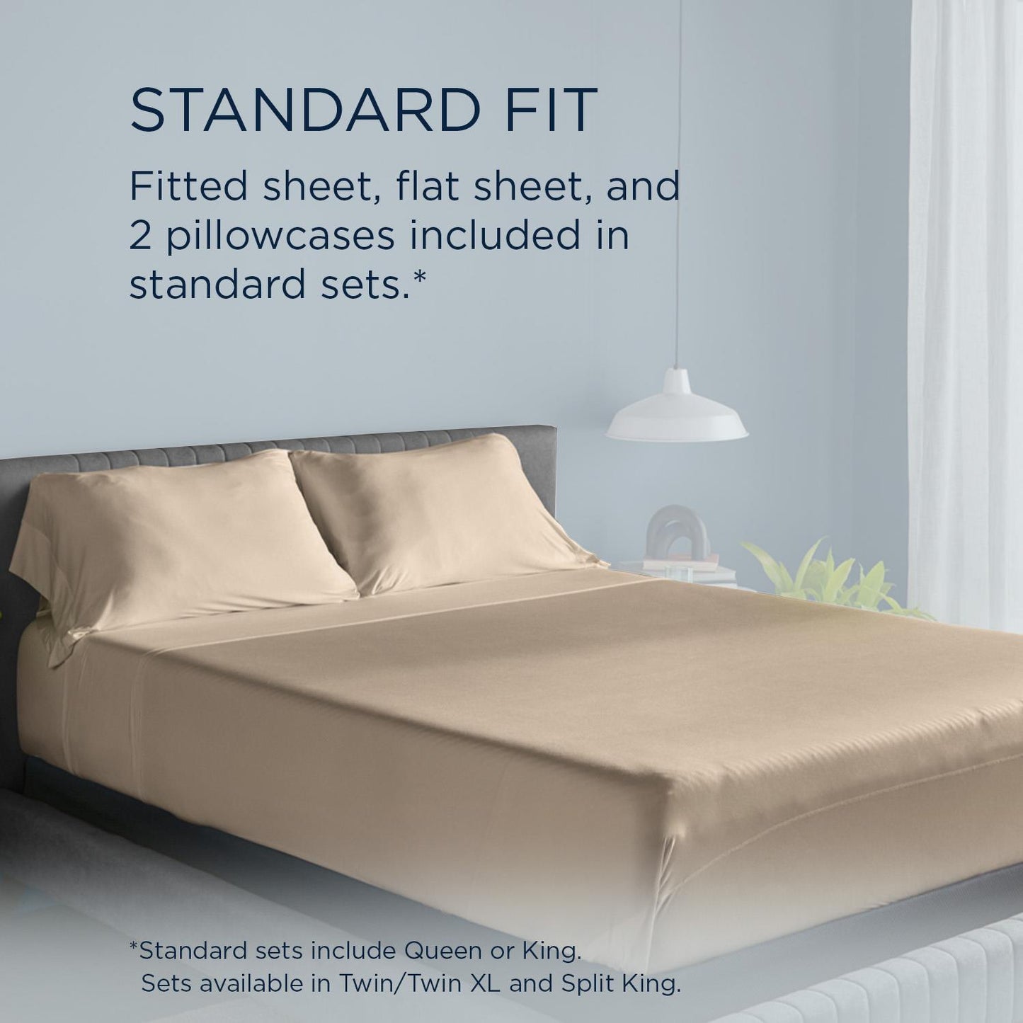  Tempur-Pedic TEMPUR breeze cooling Sheet Set Sandstone (Twin) IMAGE 12