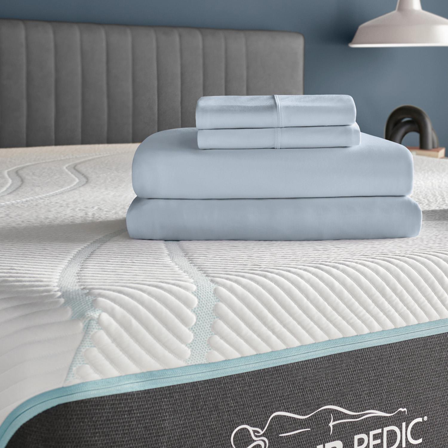  Tempur-Pedic TEMPUR breeze cooling Sheet Set Sleepy Blue (Queen) IMAGE 1