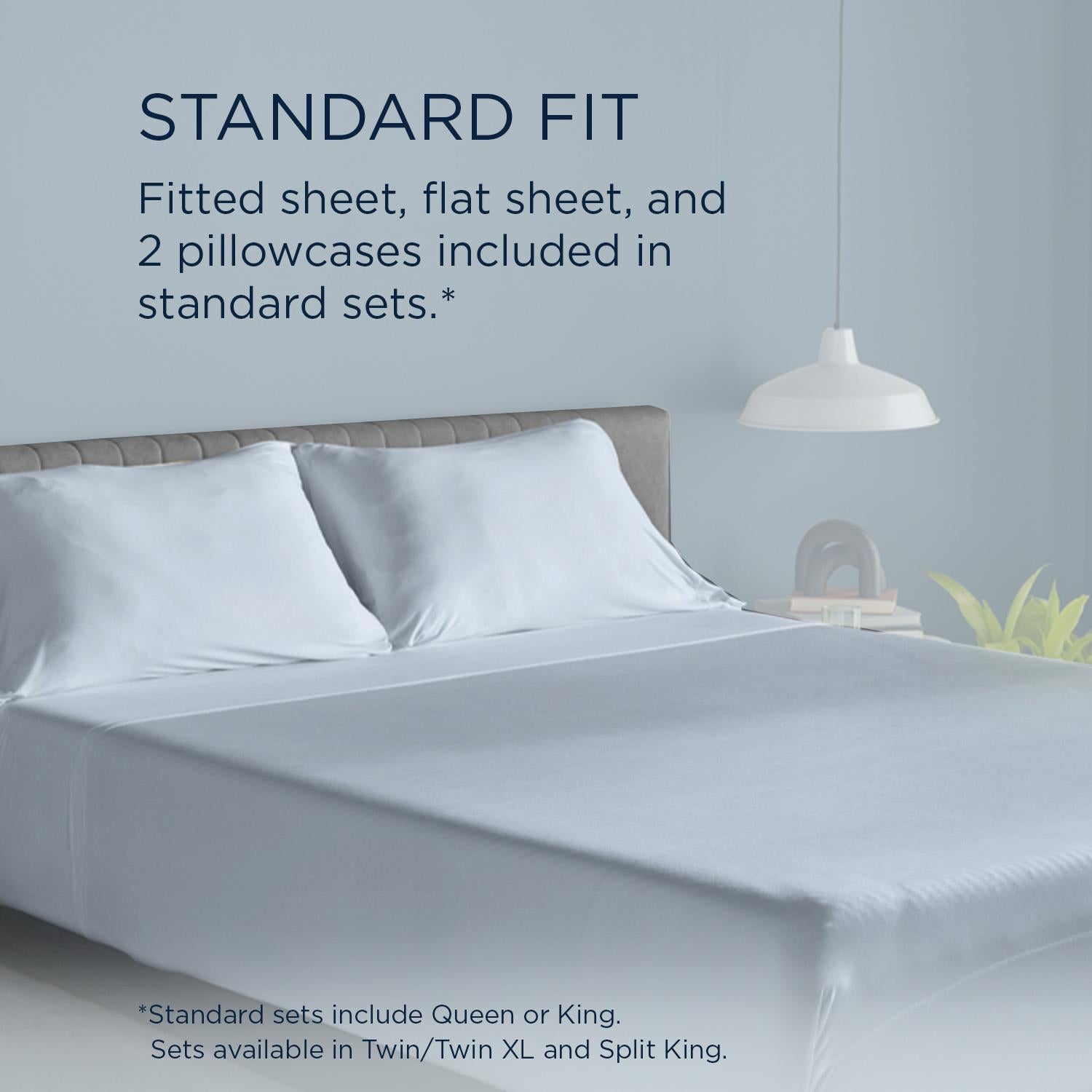  Tempur-Pedic TEMPUR breeze cooling Sheet Set Sleepy Blue (Split California King) IMAGE 12
