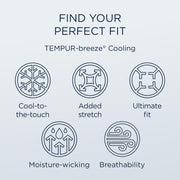  Tempur-Pedic TEMPUR breeze cooling Sheet Set Sleepy Blue (King) IMAGE 3