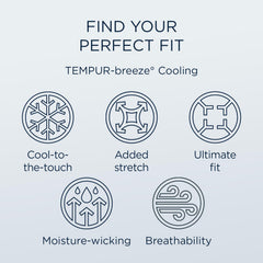  Tempur-Pedic TEMPUR breeze cooling Sheet Set Sleepy Blue (King) IMAGE 3