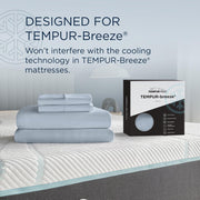  Tempur-Pedic TEMPUR breeze cooling Sheet Set Sleepy Blue (Twin) IMAGE 8
