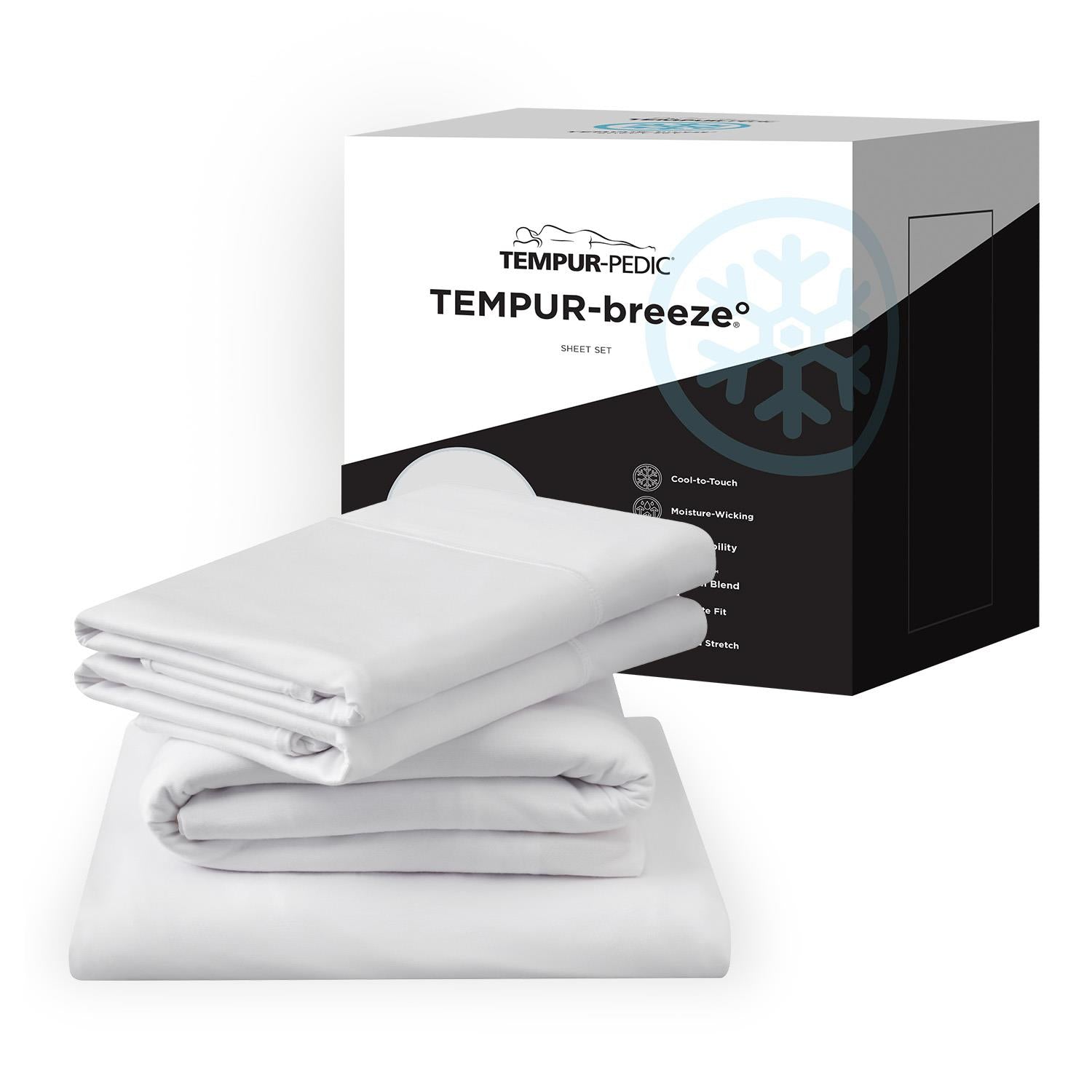  Tempur-Pedic TEMPUR breeze cooling Sheet Set White (Twin XL) IMAGE 11