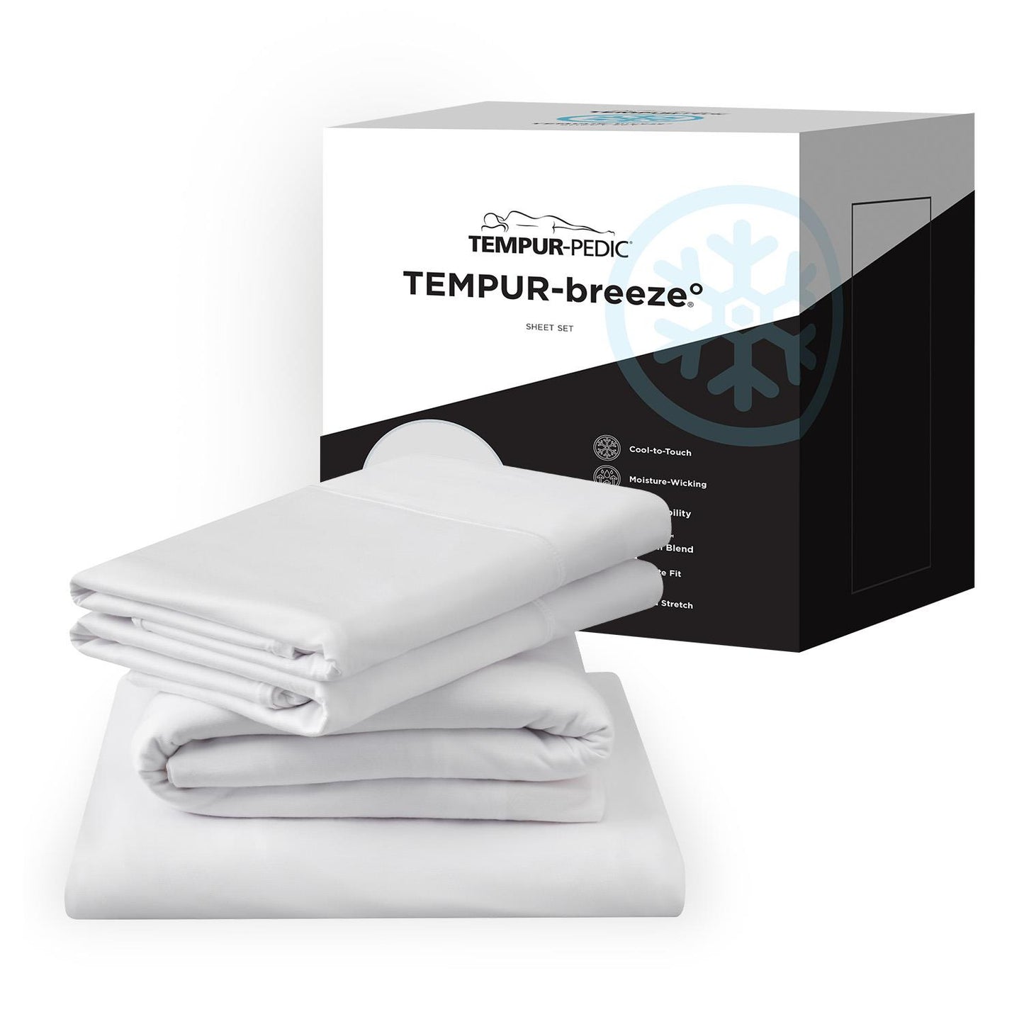  Tempur-Pedic TEMPUR breeze cooling Sheet Set White (Split King) IMAGE 11