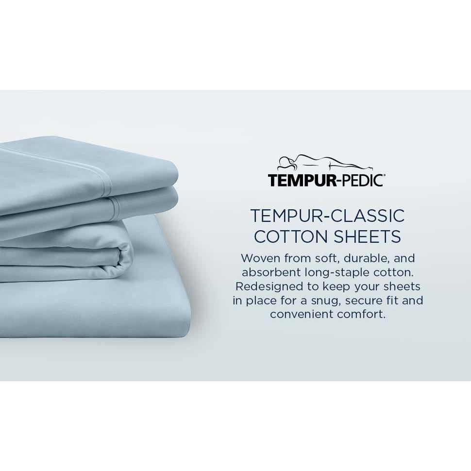  Tempur-Pedic TEMPUR Classic Cotton Sheet Set Cool Gray (Split California King) IMAGE 14