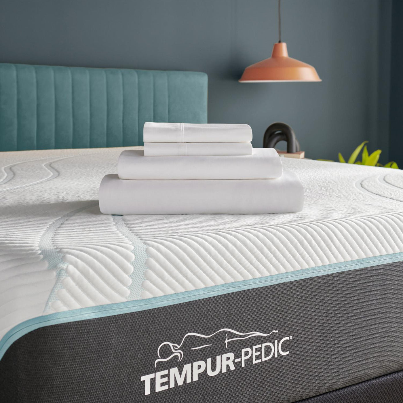  Tempur-Pedic TEMPUR Classic Cotton Sheet Set Cool Gray (Full) IMAGE 1