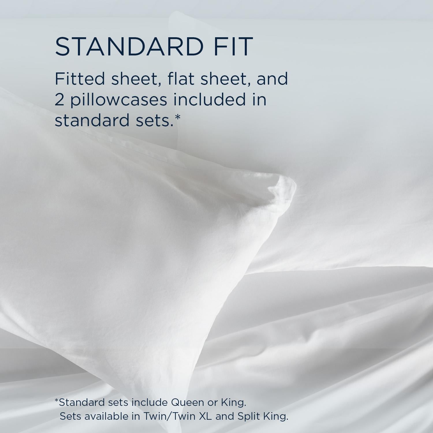  Tempur-Pedic TEMPUR Classic Cotton Sheet Set Cool Gray (Split King) IMAGE 11