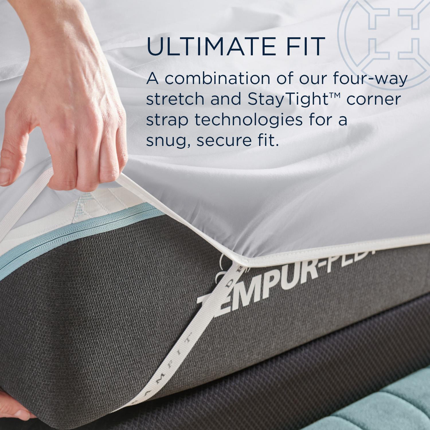  Tempur-Pedic TEMPUR Classic Cotton Sheet Set Cool Gray (Split King) IMAGE 9