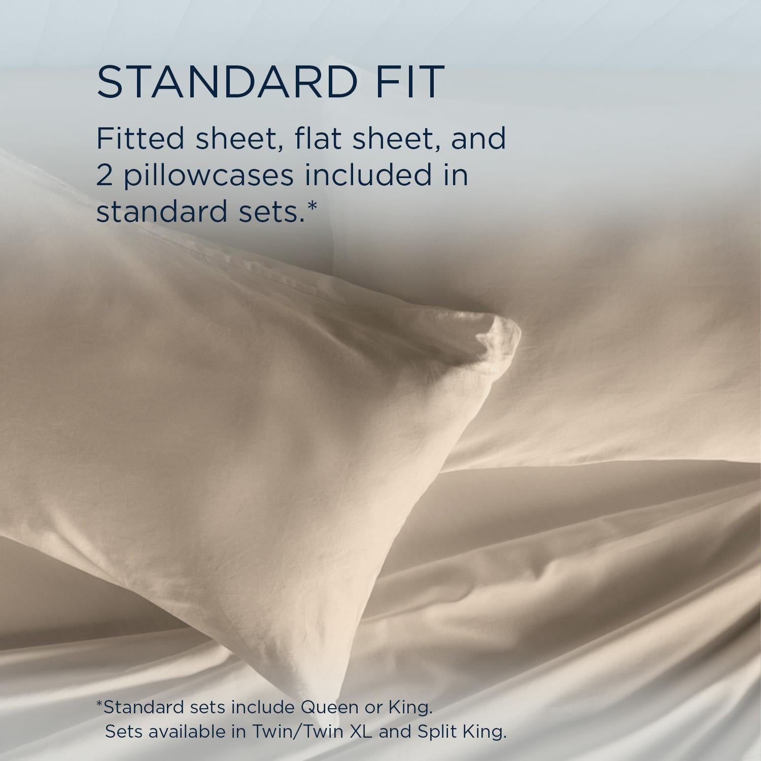  Tempur-Pedic TEMPUR Classic Cotton Sheet Set Sandstone (Split King) IMAGE 11