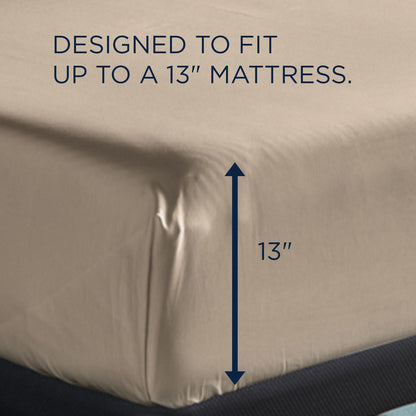  Tempur-Pedic TEMPUR Classic Cotton Sheet Set Sandstone (California King ) IMAGE 3