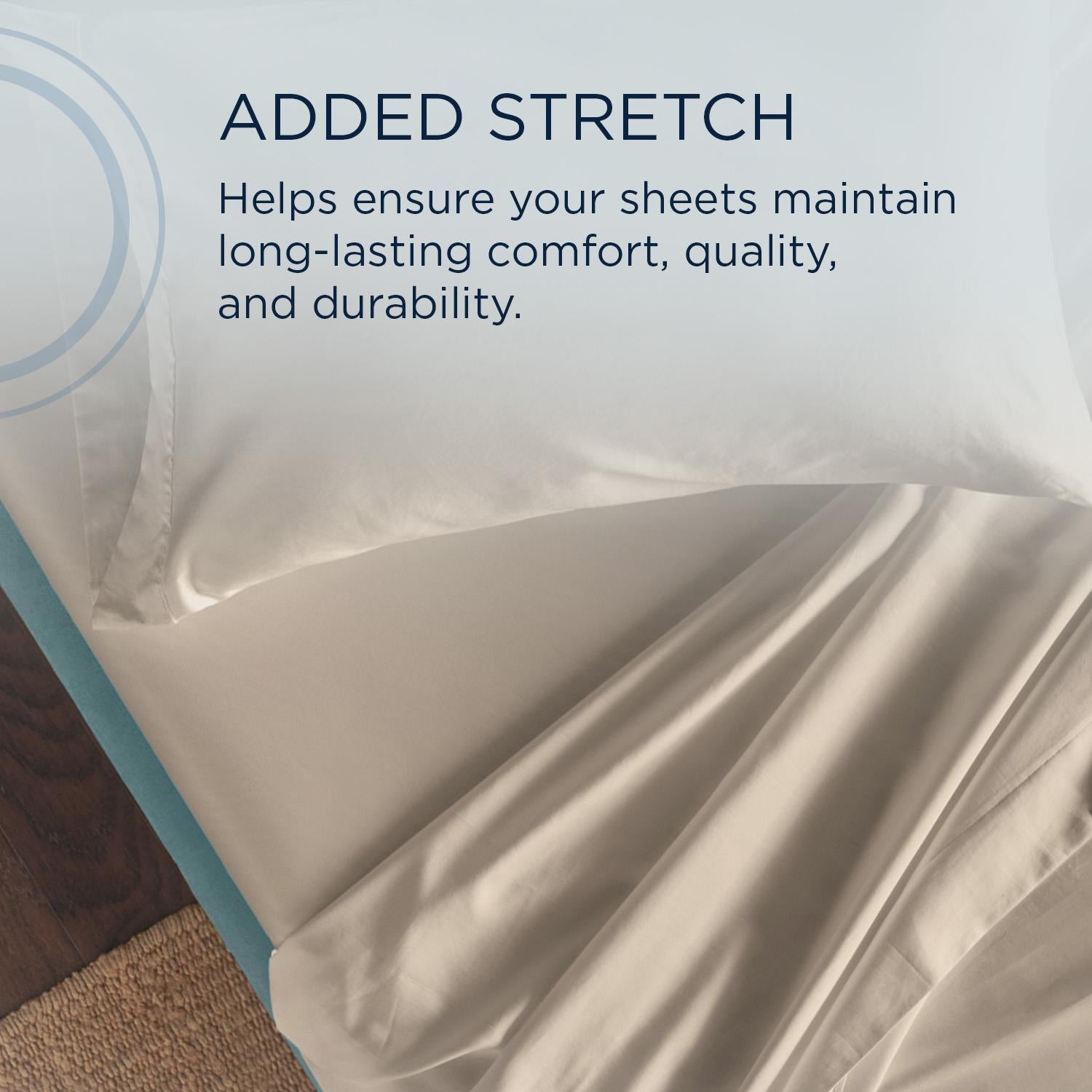  Tempur-Pedic TEMPUR Classic Cotton Sheet Set Sandstone (California King ) IMAGE 7