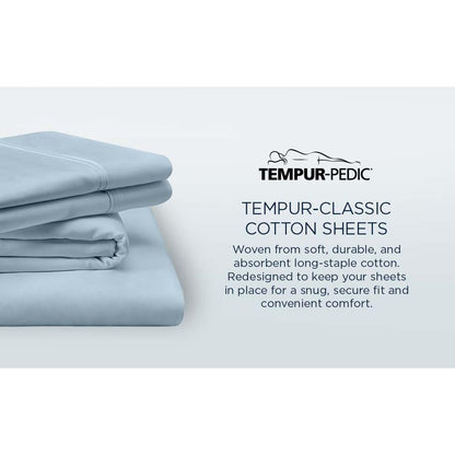  Tempur-Pedic TEMPUR Classic Cotton Sheet Set Sleepy Silver Mist (Split California King) IMAGE 14