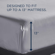  Tempur-Pedic TEMPUR Classic Cotton Sheet Set Sleepy Silver Mist (Split California King) IMAGE 3