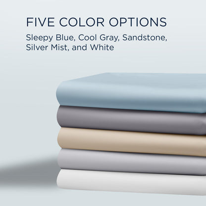  Tempur-Pedic TEMPUR Classic Cotton Sheet Set Sleepy Silver Mist (Split King) IMAGE 6