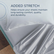  Tempur-Pedic TEMPUR Classic Cotton Sheet Set Sleepy Silver Mist (Twin XL) IMAGE 7