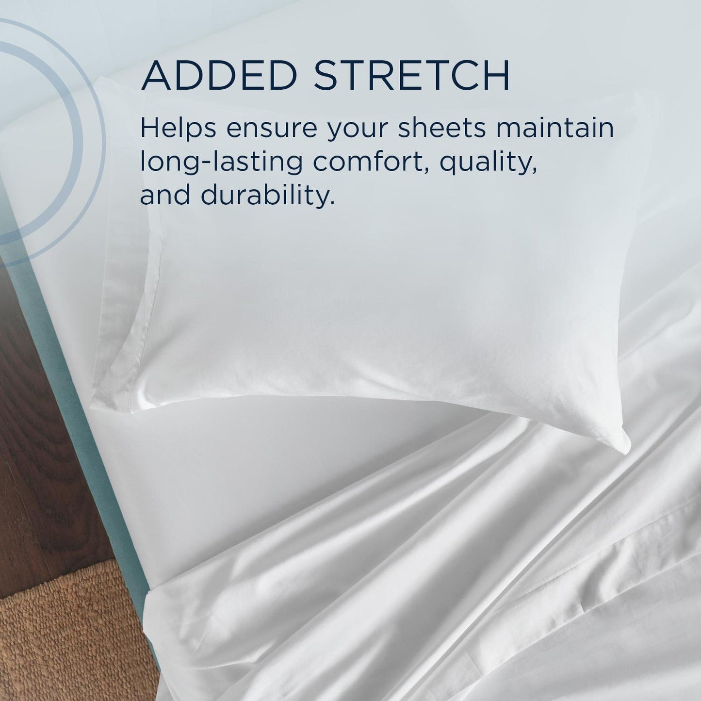  Tempur-Pedic TEMPUR Classic Cotton Sheet Set White (Twin) IMAGE 7