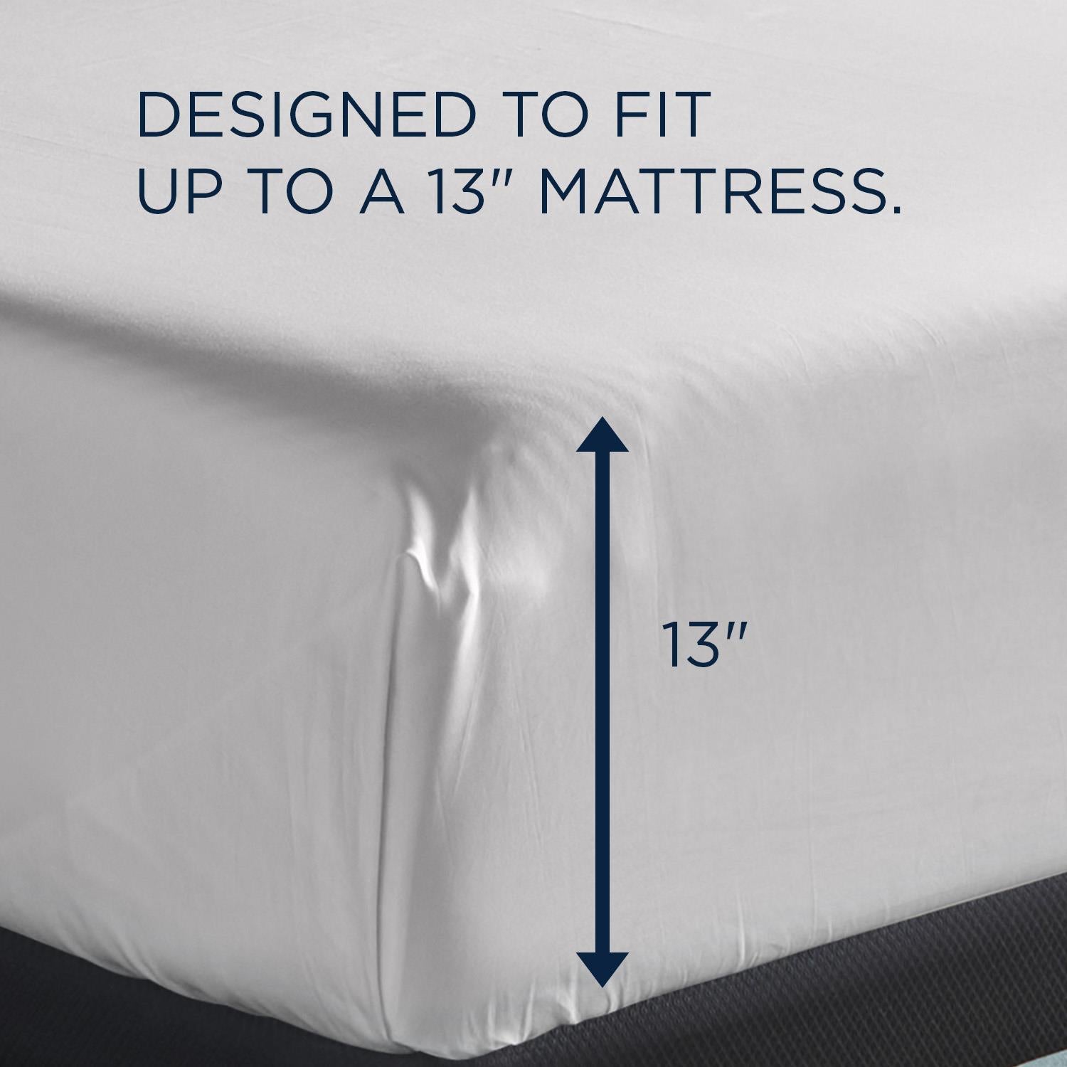  Tempur-Pedic TEMPUR Classic Cotton Sheet Set White (King) IMAGE 3