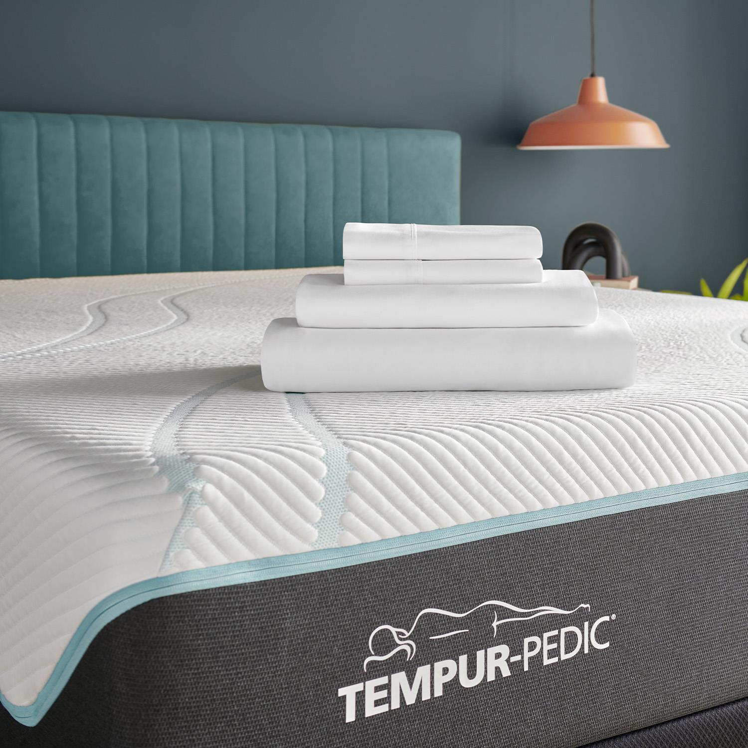  Tempur-Pedic TEMPUR Classic Cotton Sheet Set White (Split California King) IMAGE 1