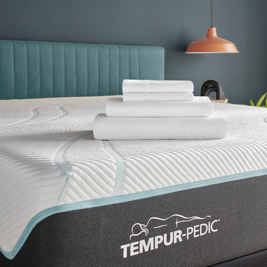  Tempur-Pedic TEMPUR Classic Cotton Sheet Set White (Split California King) IMAGE 1