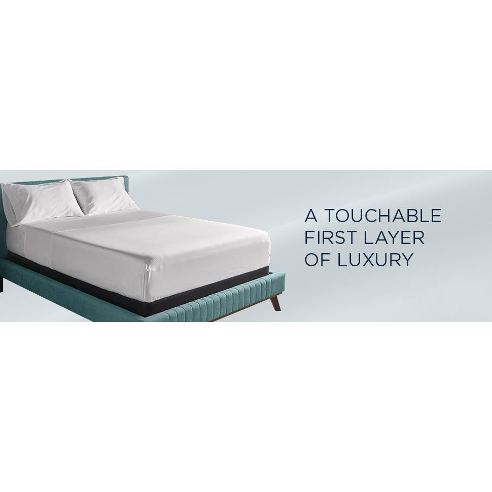  Tempur-Pedic TEMPUR Classic Cotton Sheet Set White (Split California King) IMAGE 20