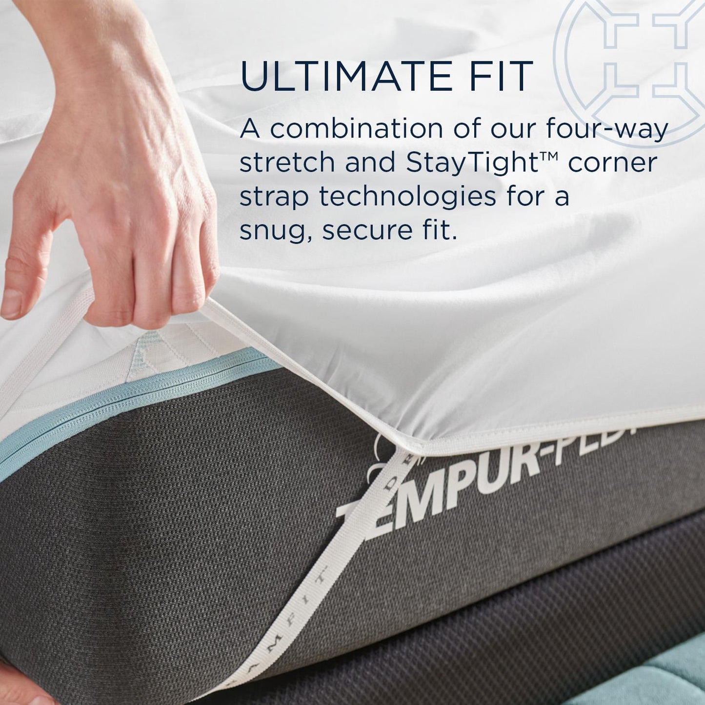  Tempur-Pedic TEMPUR Classic Cotton Sheet Set White (Split California King) IMAGE 9