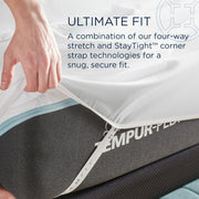  Tempur-Pedic TEMPUR Classic Cotton Sheet Set White (Twin XL) IMAGE 9