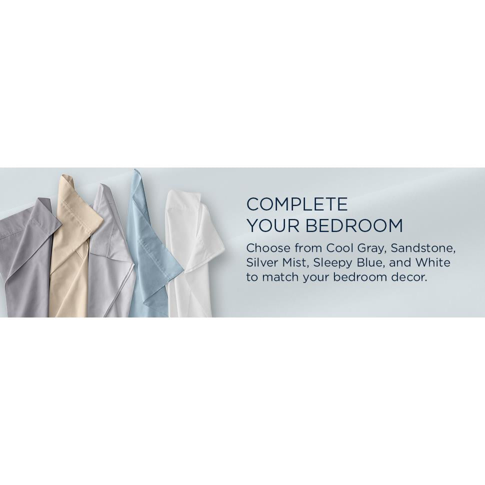  Tempur-Pedic TEMPUR Classic Cotton Sheet Set White (Split King) IMAGE 15