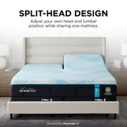  Tempur-Pedic Tempur-LuxeBreeze® Medium Hybrid Mattress (Split Head King) IMAGE 3