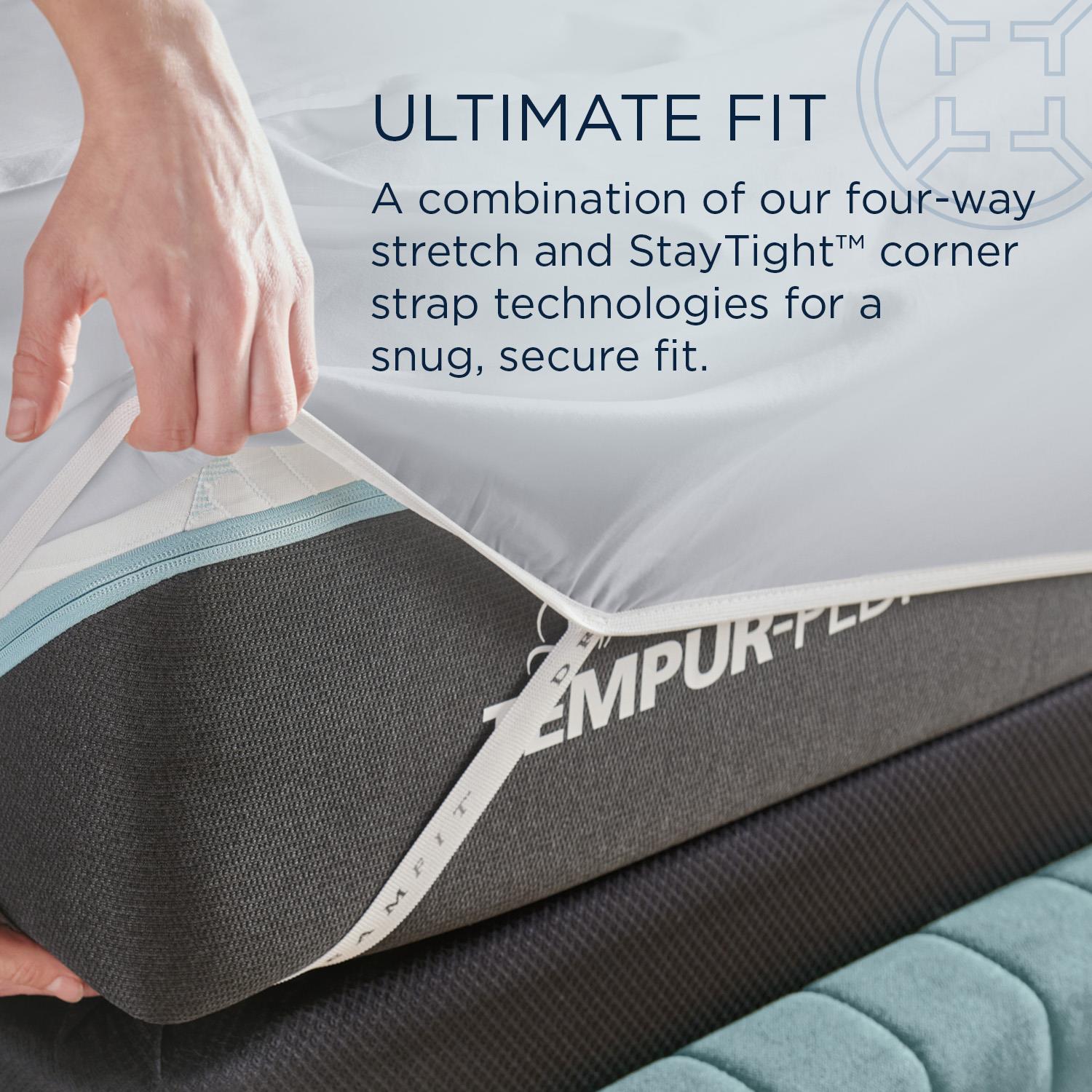  Tempur-Pedic TEMPUR Luxe Egyptian Cotton Pillowcase Set  Cool Gray (King) IMAGE 9