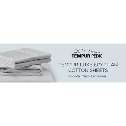  Tempur-Pedic TEMPUR Luxe Egyptian Cotton Pillowcase Set  Cool Gray (Queen) IMAGE 13