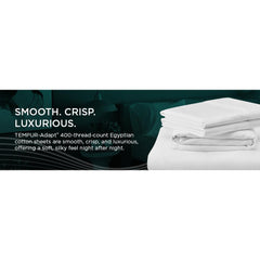  Tempur-Pedic TEMPUR Luxe Egyptian Cotton Pillowcase Set  Sleepy Blue (Queen) IMAGE 4