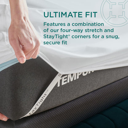  Tempur-Pedic TEMPUR Luxe Egyptian Cotton Pillowcase Set  White (King) IMAGE 8