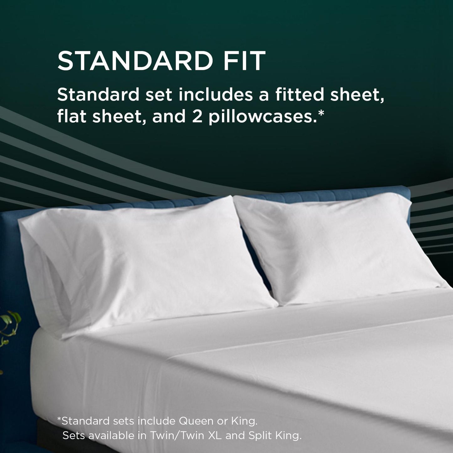  Tempur-Pedic TEMPUR Luxe Egyptian Cotton Pillowcase Set  White (Queen) IMAGE 10