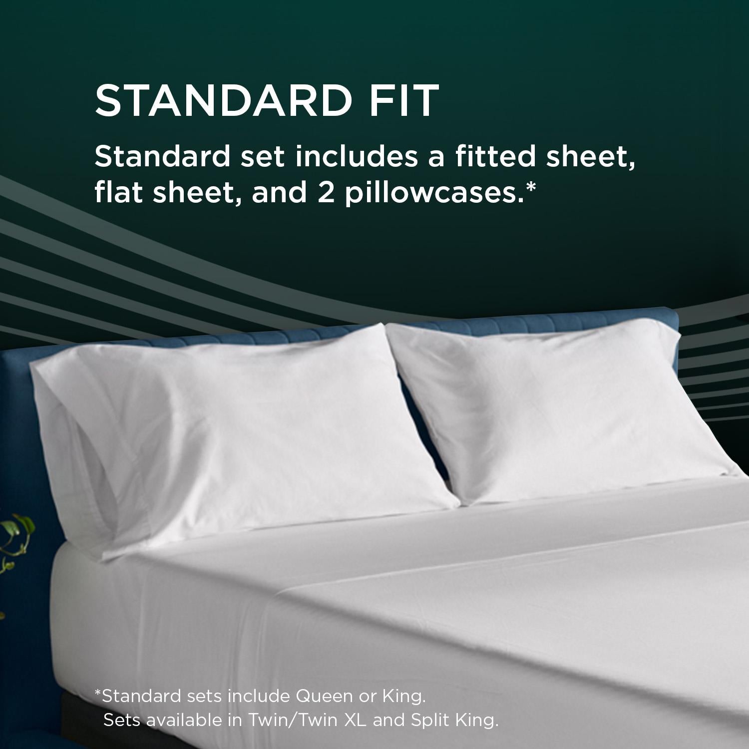  Tempur-Pedic TEMPUR Luxe Egyptian Cotton Pillowcase Set  White (Queen) IMAGE 10