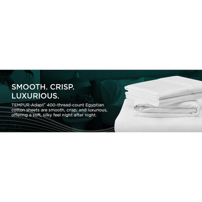  Tempur-Pedic TEMPUR Luxe Egyptian Cotton Pillowcase Set  White (Queen) IMAGE 14