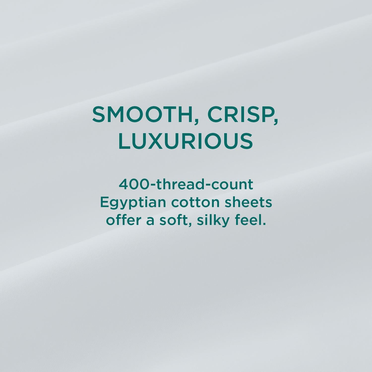  Tempur-Pedic TEMPUR Luxe Egyptian Cotton Pillowcase Set  White (Queen) IMAGE 7
