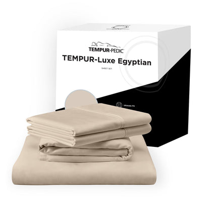  Tempur-Pedic TEMPUR Luxe Egyptian Cotton Sheet Set Sandstone (Twin XL) IMAGE 10