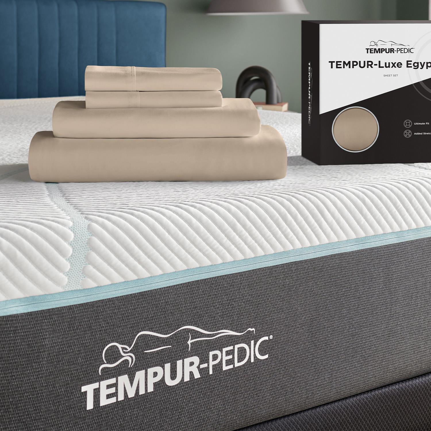  Tempur-Pedic TEMPUR Luxe Egyptian Cotton Sheet Set Sandstone (Queen) IMAGE 1