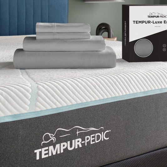  Tempur-Pedic TEMPUR Luxe Egyptian Cotton Sheet Set Silver Mist (Full) IMAGE 1