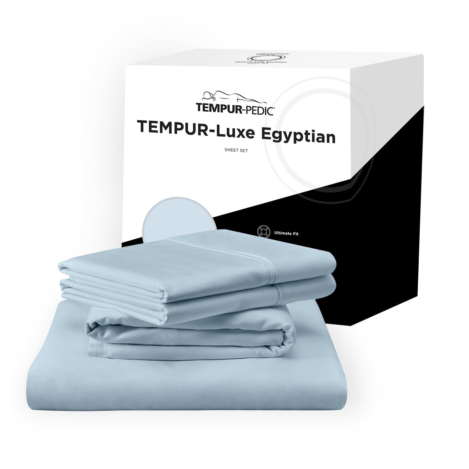  Tempur-Pedic TEMPUR Luxe Egyptian Cotton Sheet Set Sleepy Blue (Twin) IMAGE 10